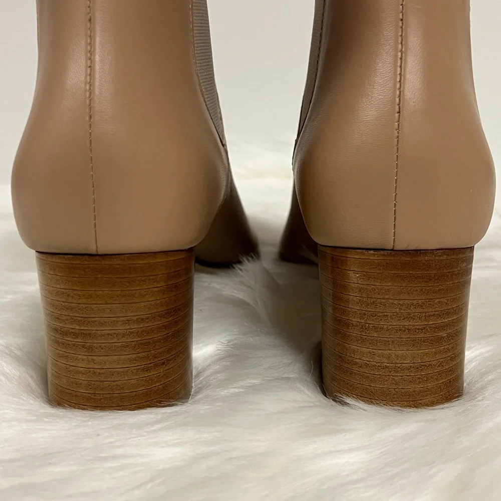 Kahmune London Mika Bootie In Khaki Size 40 NWOB